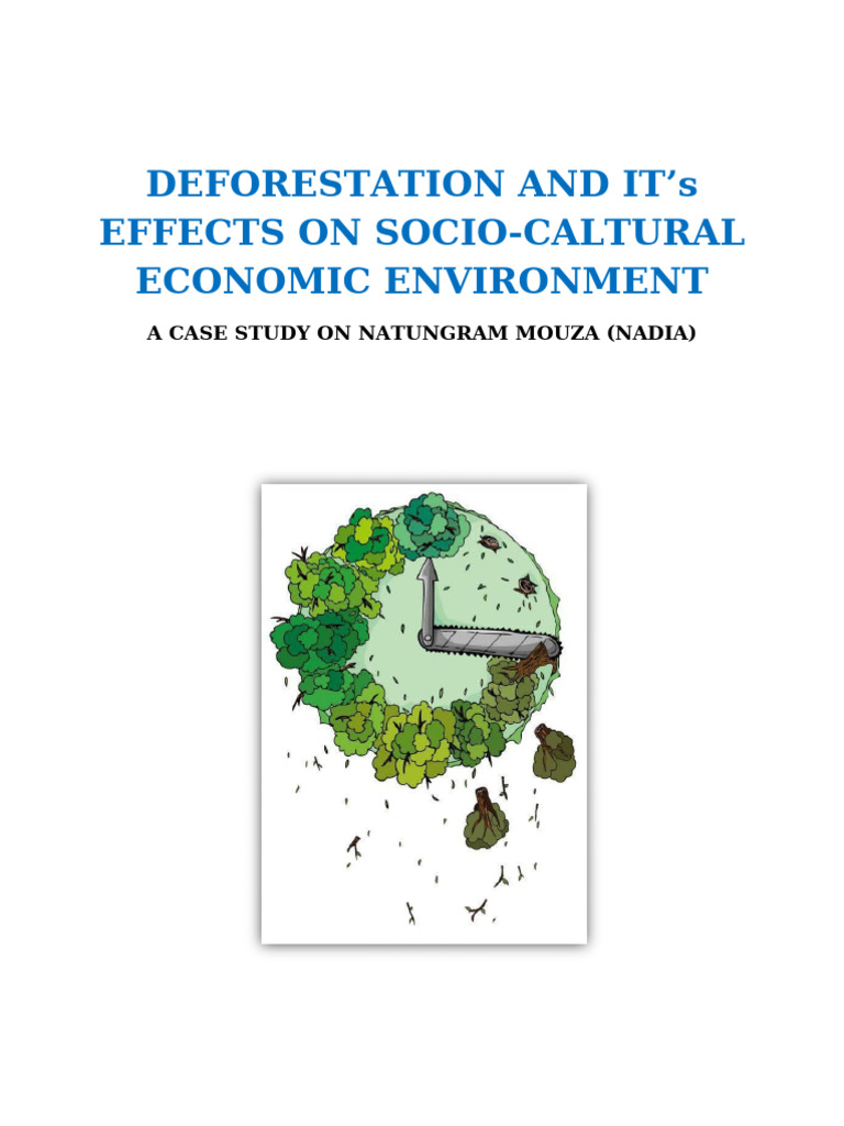 Deforestation's Socio-Economic Impact in Nadia | PDF | Deforestation ...
