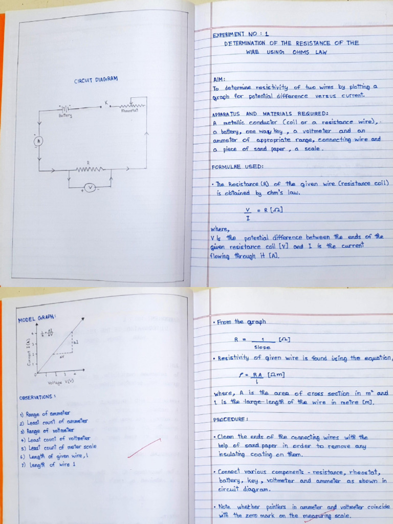 Class XII Physics Record | PDF