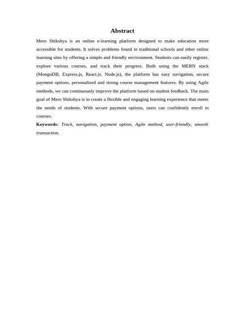 Abstract Ashishfinal | PDF | Educational Technology | Databases