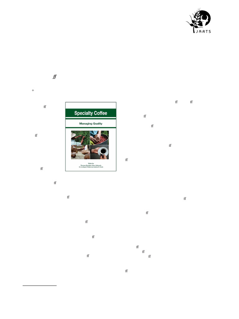 Managing Specialty Coffee Quality | PDF | Coffee | Agriculture