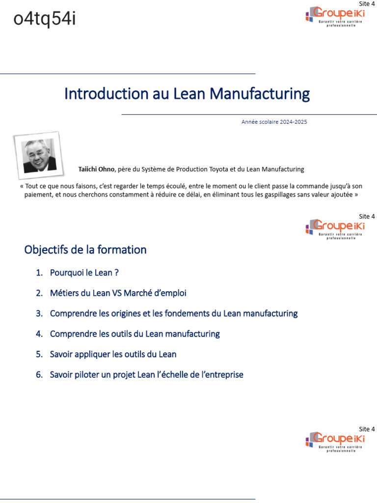 Introduction au Lean Manufacturing | PDF | Lean (production) | Économie
