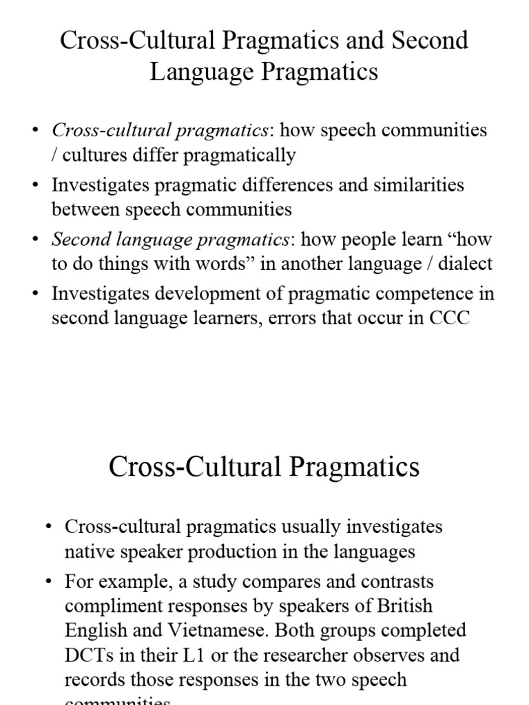 9. Pragmatics Research | PDF | Second Language | Arabic