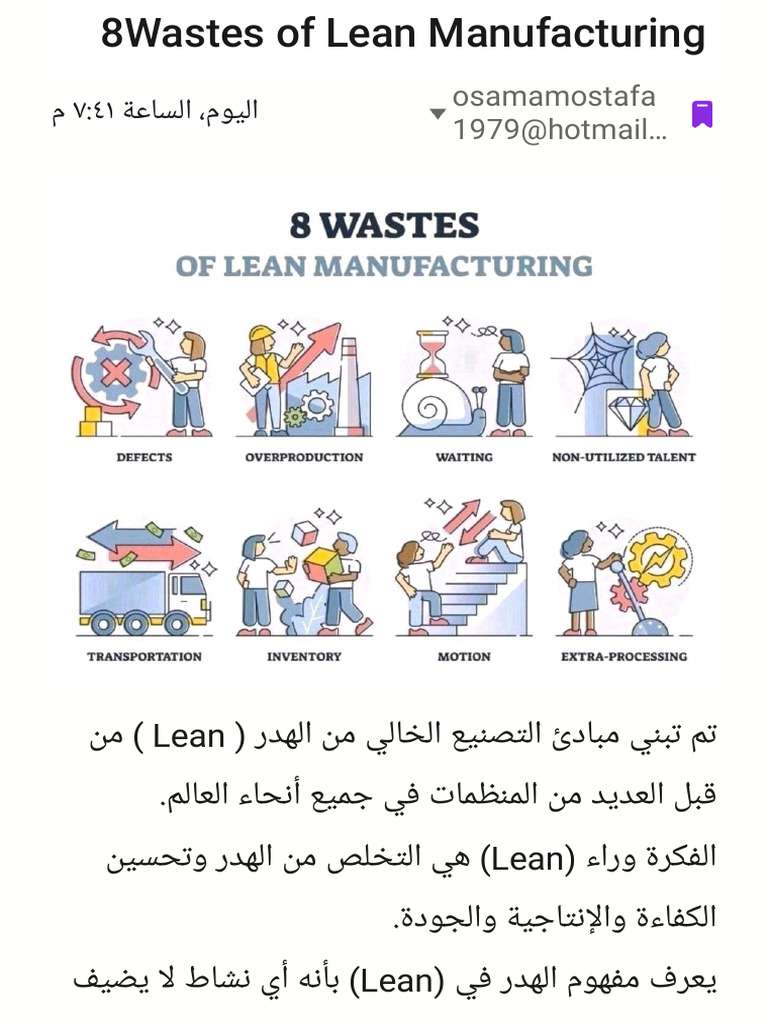 8wastes of Lean Manufacturing | PDF
