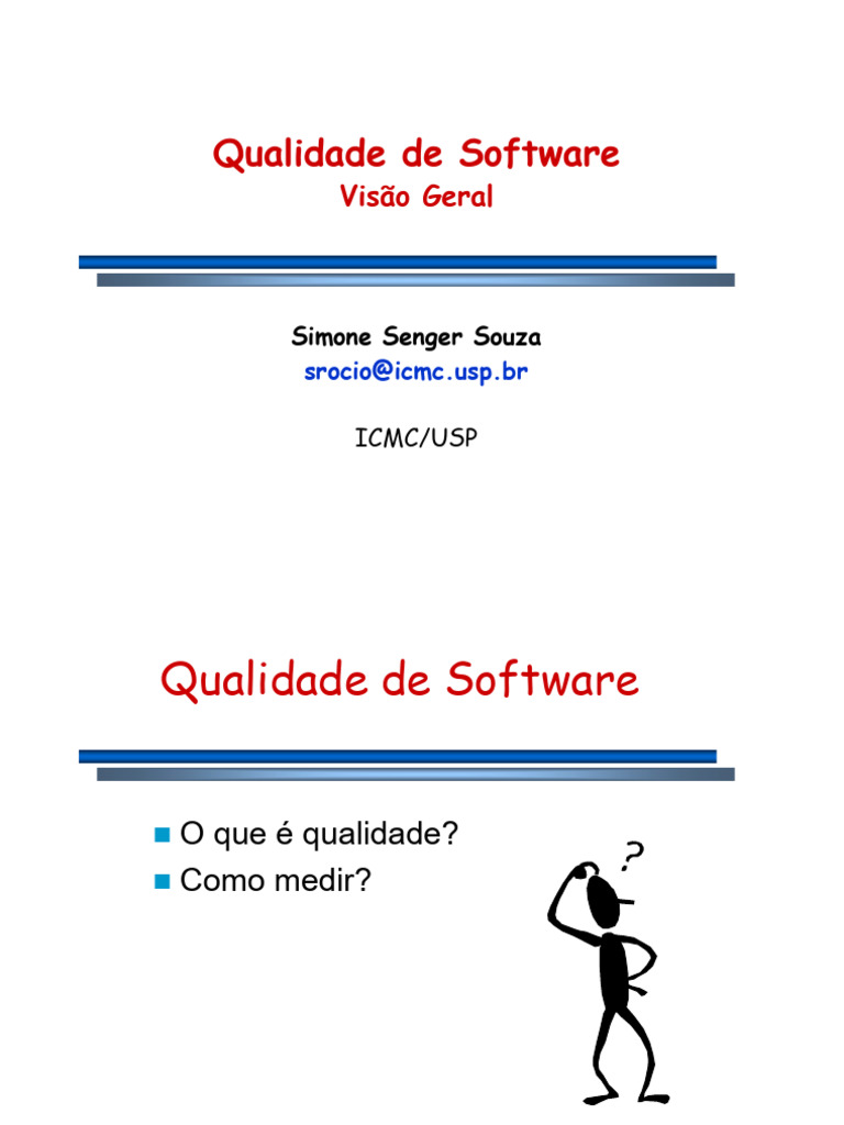 Qualidade de Software: Definições e Exemplos | PDF | Qualidade ...