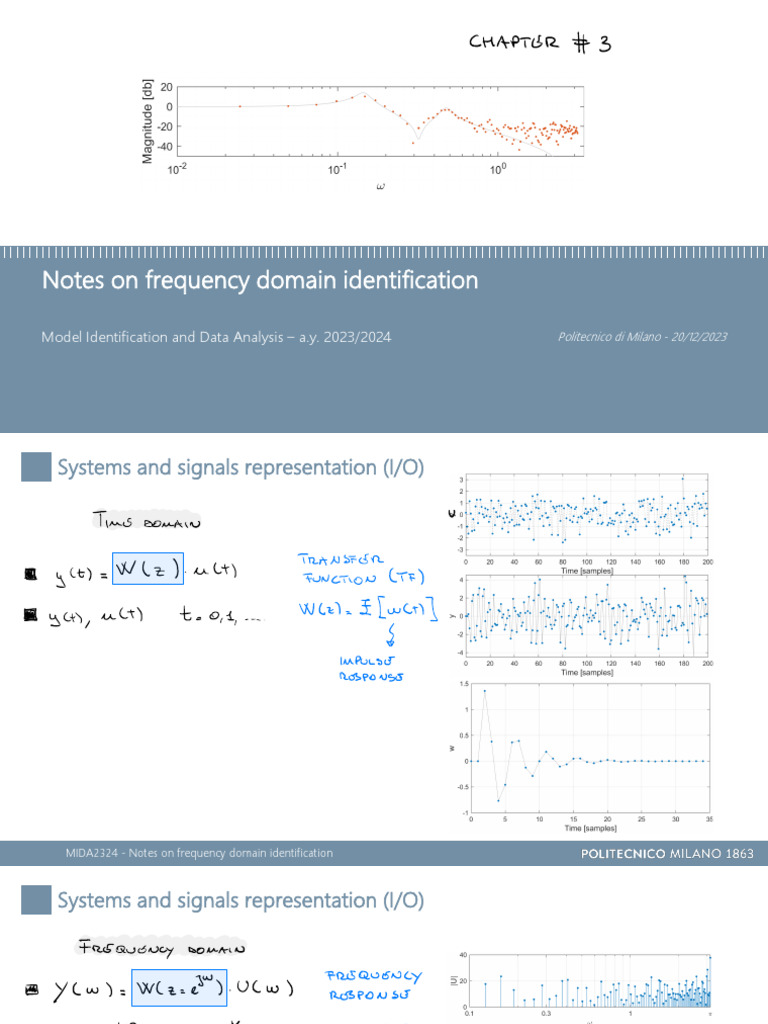 Frequency Domain Identification Notes | PDF | Mathematical Analysis ...