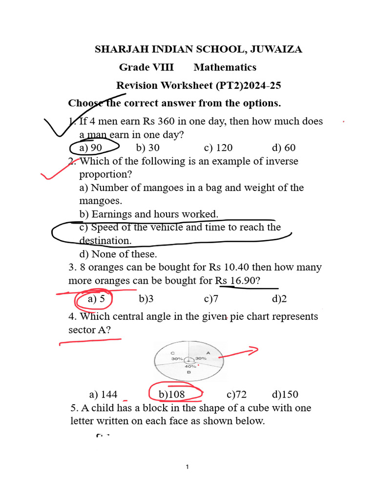 General worksheet PT2 | PDF