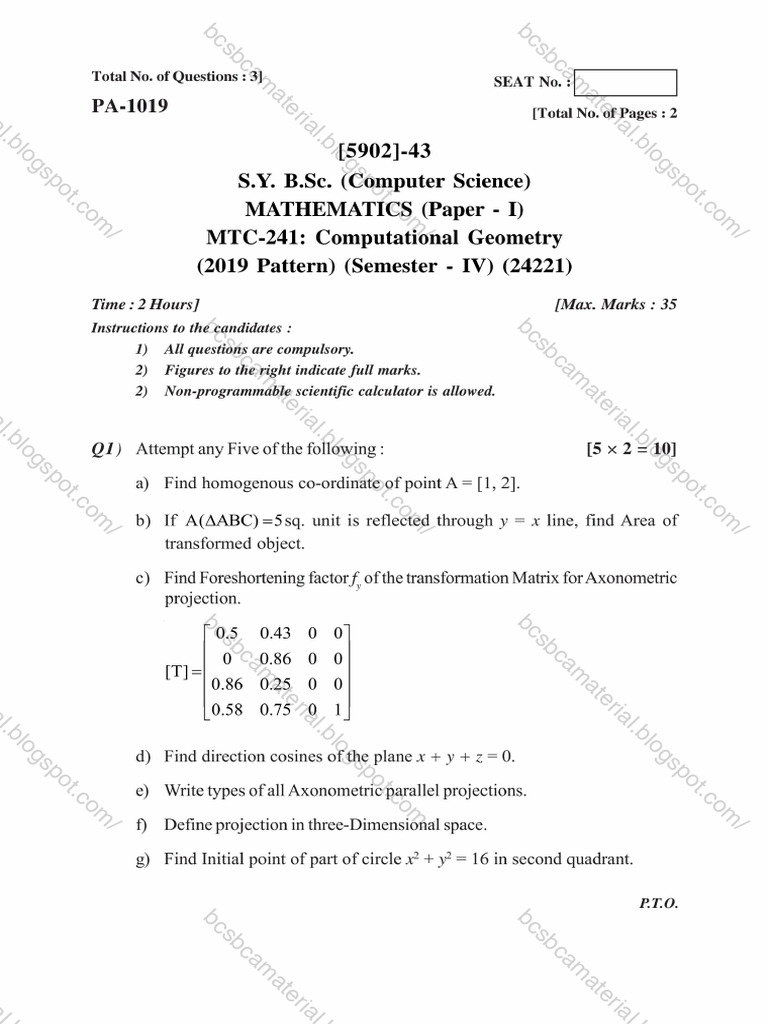 Computational geometry pdf