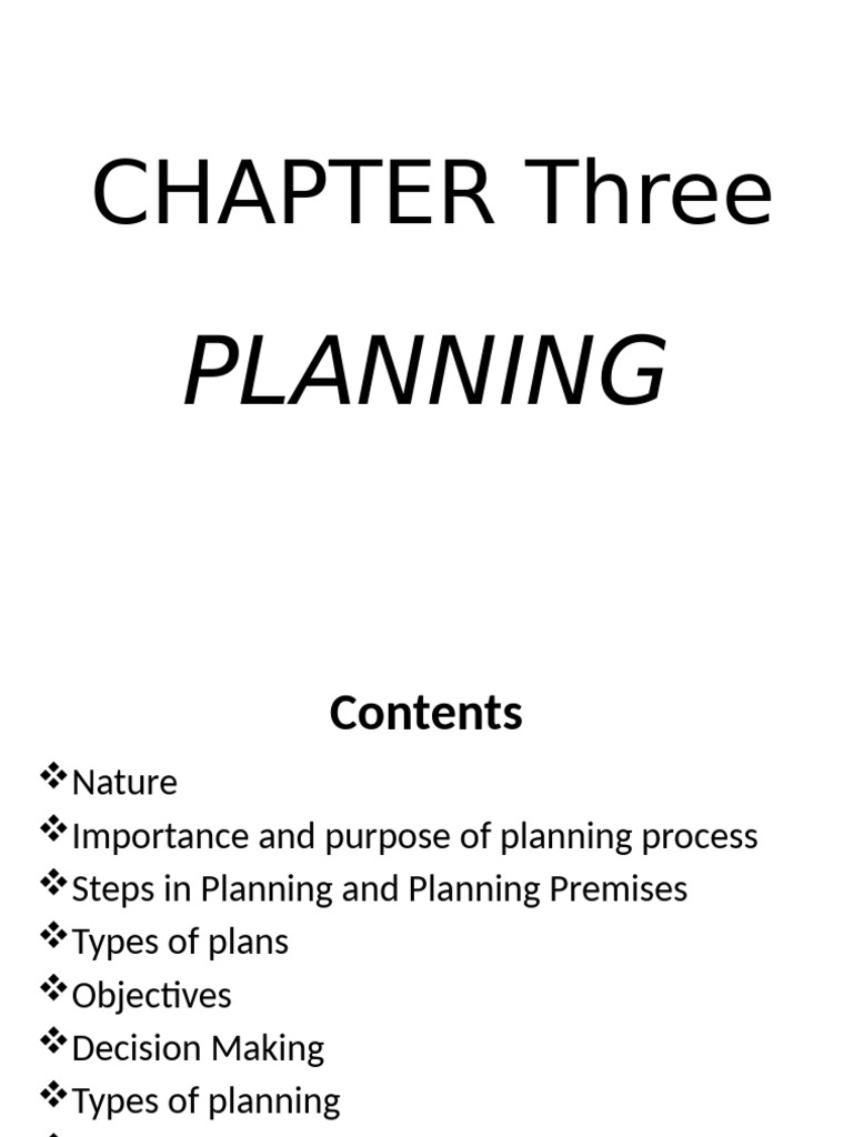 Ch-TWo Planning | PDF | Strategic Planning | Goal