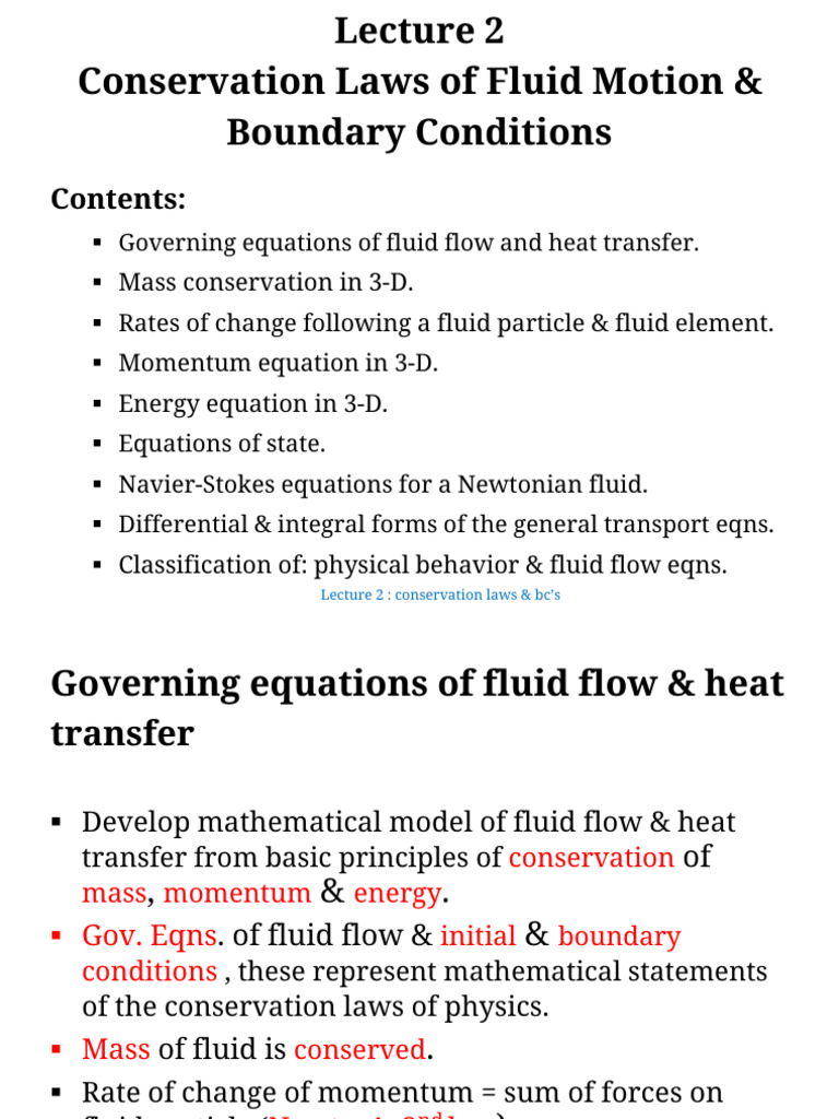 CFD Lecture 2 | PDF | Fluid Dynamics | Fluid Mechanics