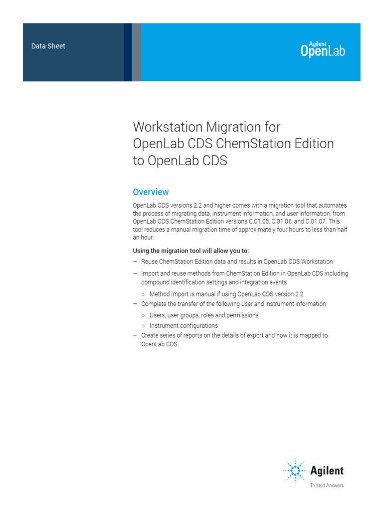 OpenLab CDS Workstation Migration Guide | PDF | Microsoft Windows | Zip ...