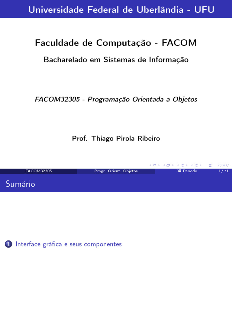 Programação de Interfaces Gráficas em Java | PDF | Java (linguagem de ...
