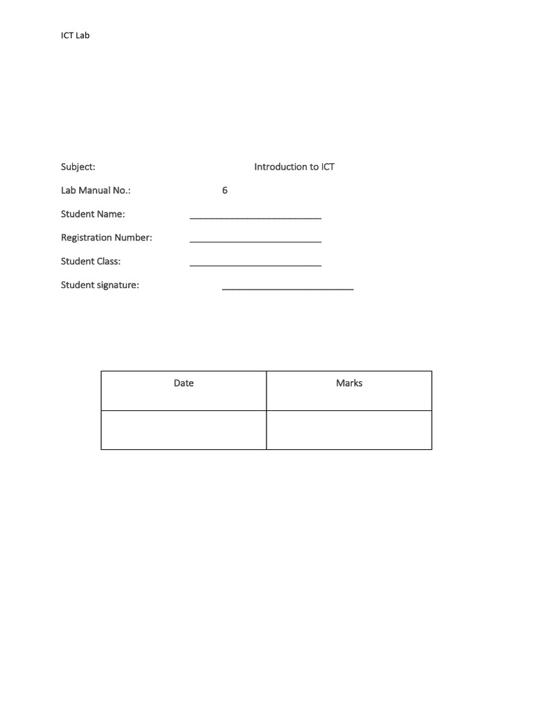 ICT Lab 6 | PDF | Operating System Families | Microsoft Windows