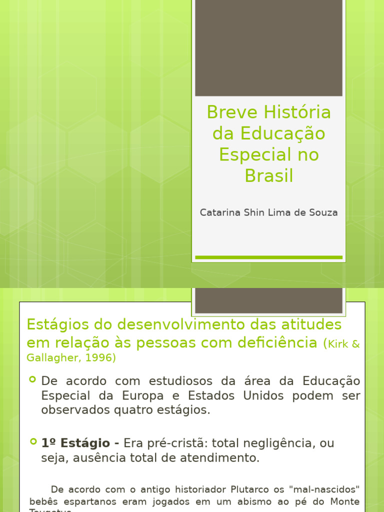 História da Educação Especial no Brasil | PDF | Educação em Artes Liberais