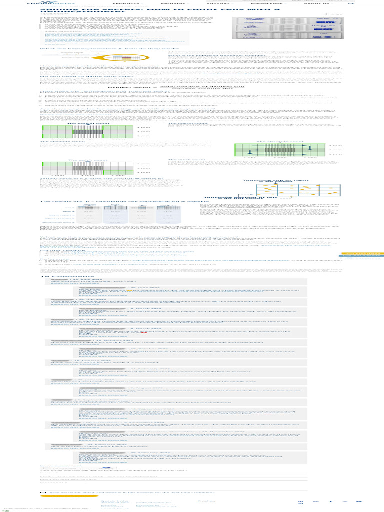 Counting Cells with a Hemocytometer | PDF | Laboratories | Laboratory ...