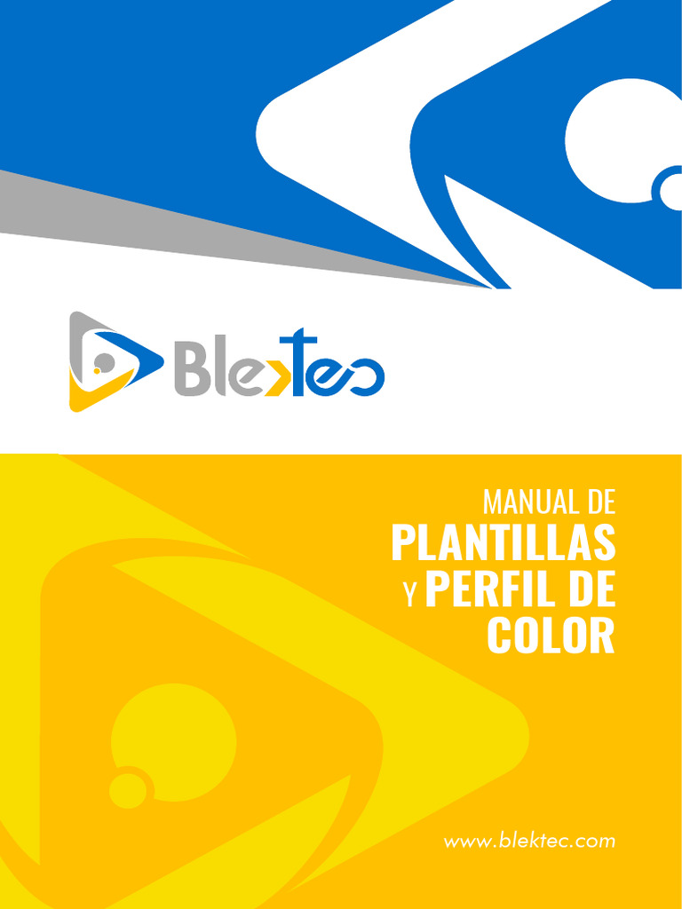 Blektec manual de plantillas y perfil de color pdf adobe
