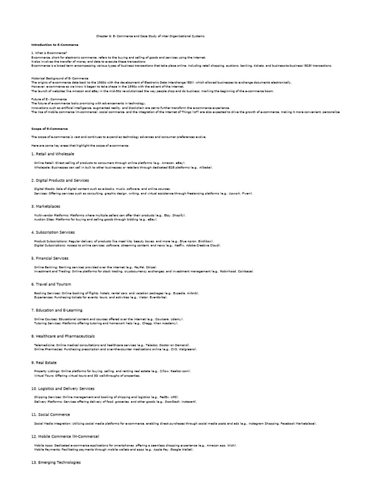 Chapter 6 Ecommerce Pdf E Commerce Analytics