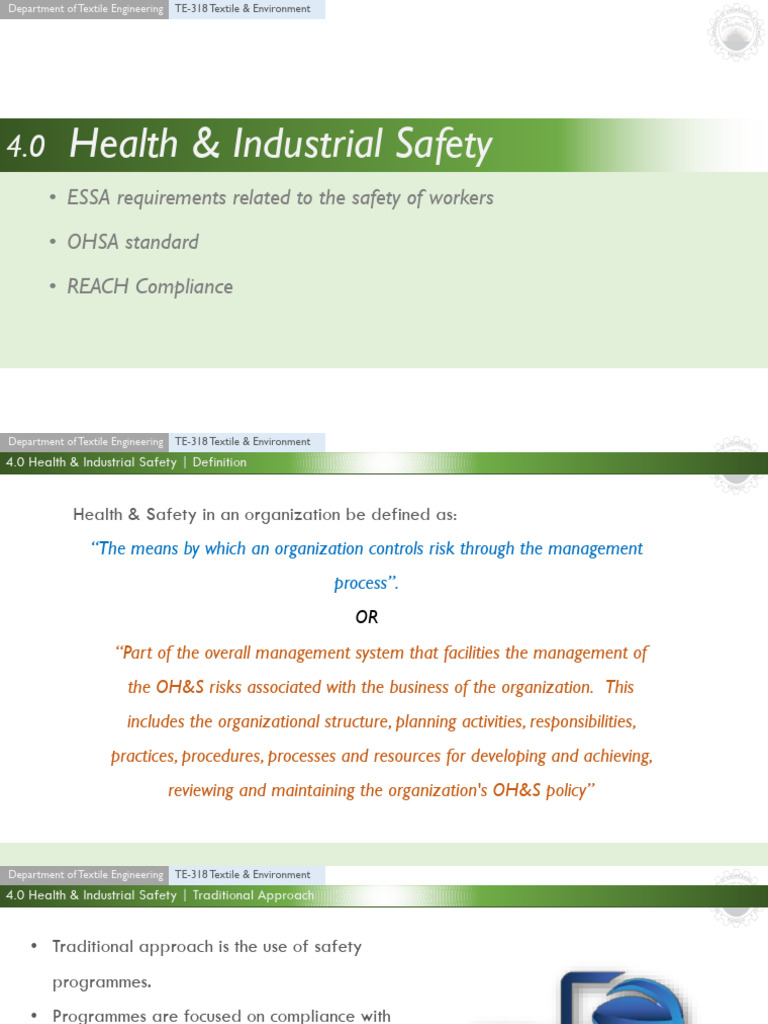 Lecture 12 | PDF | Occupational Safety And Health | Risk