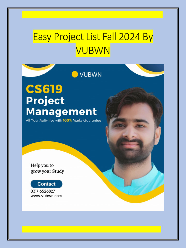 Easy project list fall 2024 by vubwn nasir abbas 1 pdf