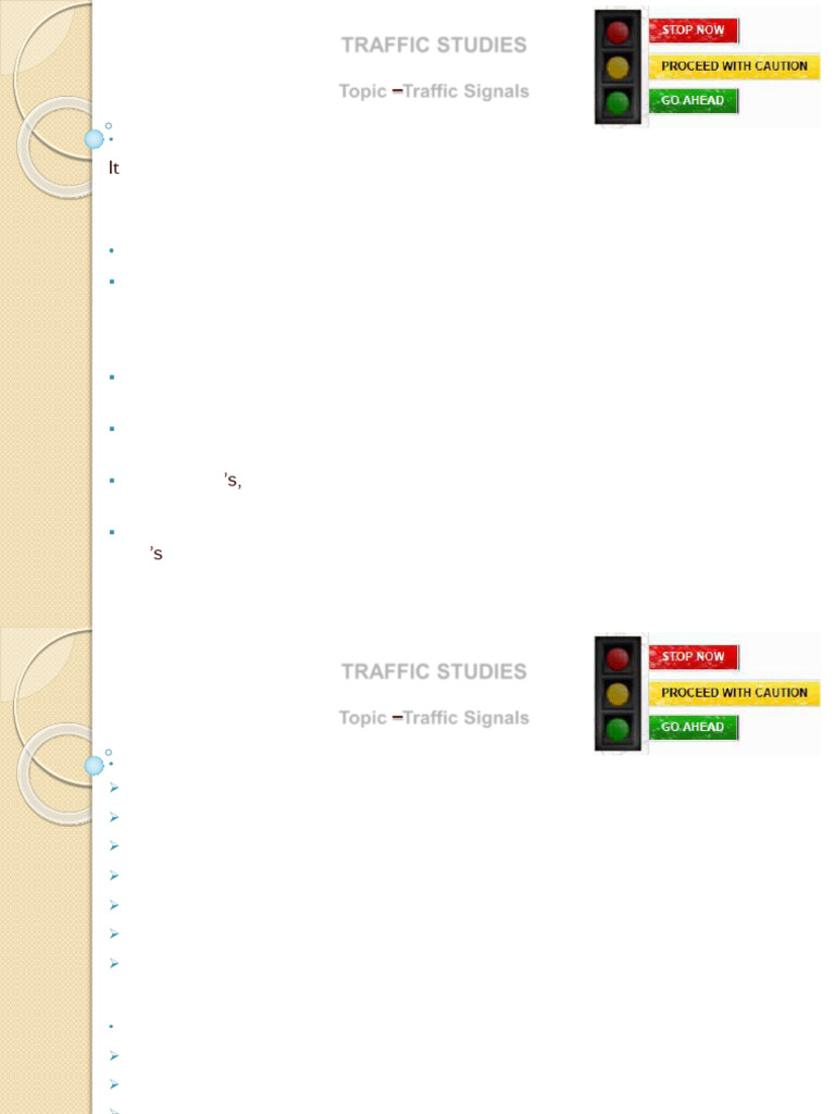 Traffic Signal Systems Overview | PDF | Traffic Light | Traffic