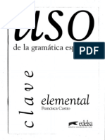 Francisca Castro - Uso de La Gramatica Espanola - Elemental (Clave)