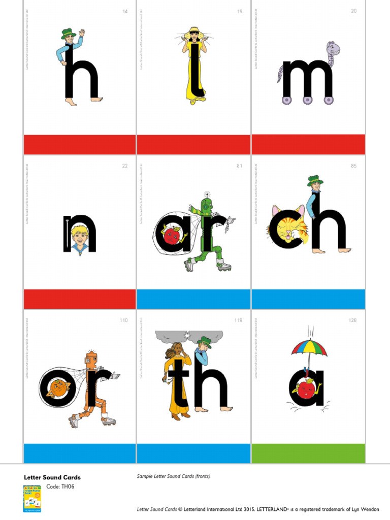 Grade Two Sample Lesson - Letter Sound Cards | PDF