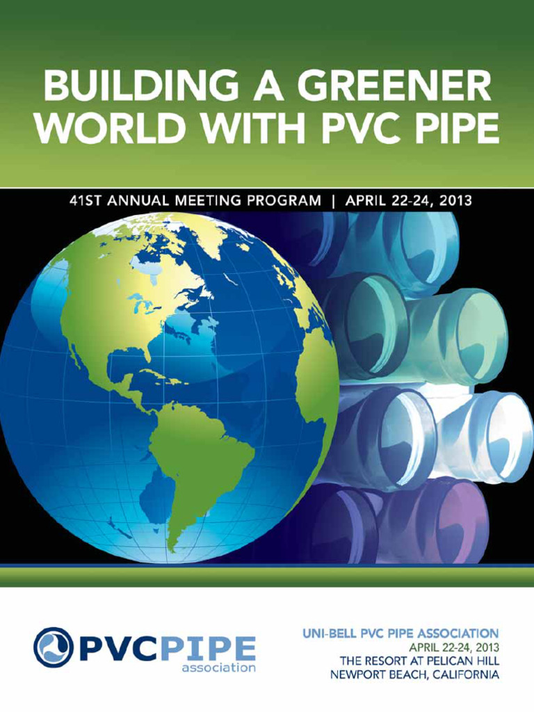 2013 Annual Meeting Program | PDF | Polyvinyl Chloride | Infrastructure