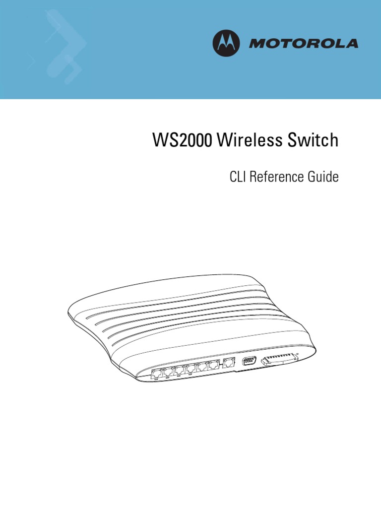 Ws2000 Cli Guide | PDF | Computer Networking | Computer Data