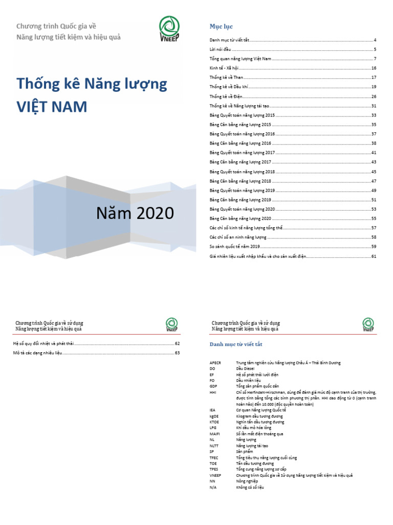 Vietnam Energy Statistics 2020 Thong Ke Nang Luong Viet Nam 2020 - Dec ...