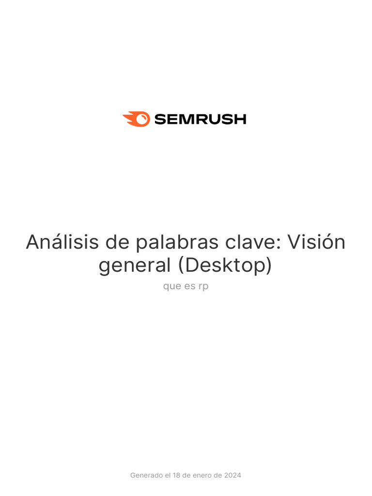 Palabras Clave Que Es RP | PDF
