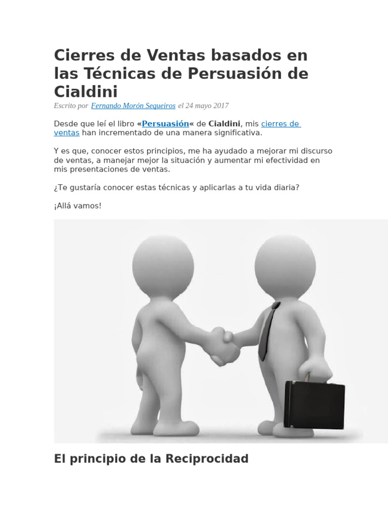 Técnicas de Persuasión en Ventas | PDF | Persuasión