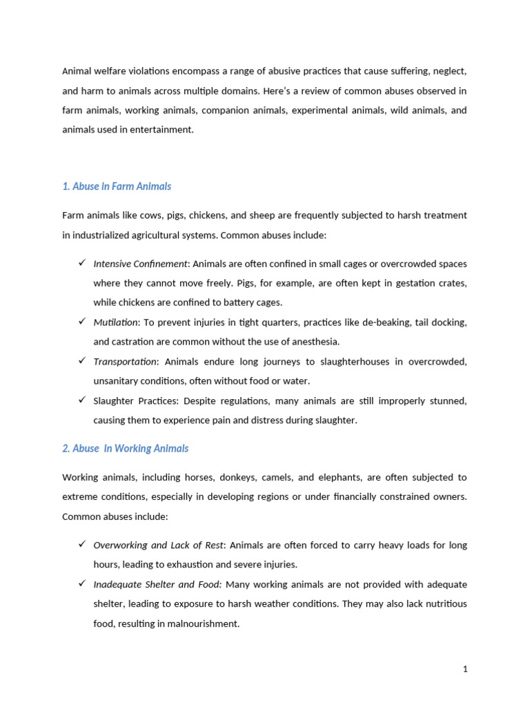 WHAT IS ANIMAL WELFARE PDF visual data 7