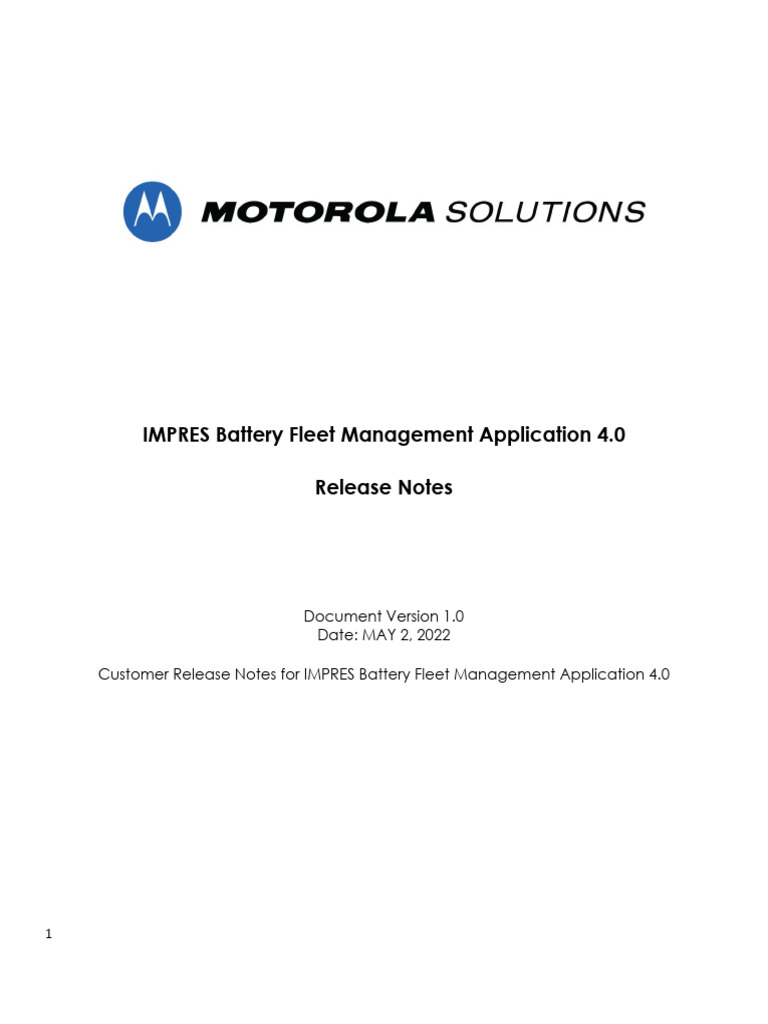 Fleet Management Customer Release Note 4.0 | PDF | Library (Computing ...