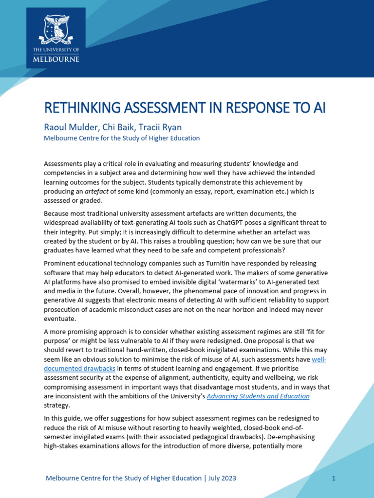 Assessment-Guide_Web_Final | PDF | Educational Assessment | Artificial ...