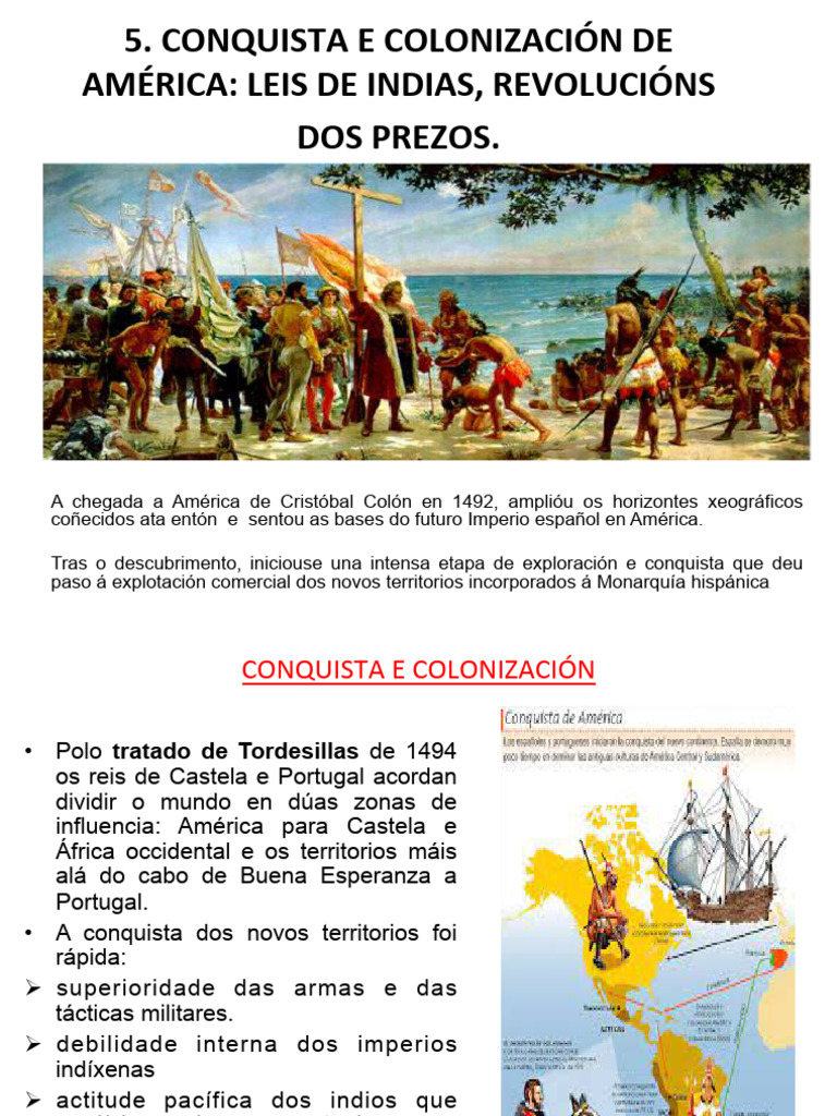 Conquista e Colonizacion America | PDF