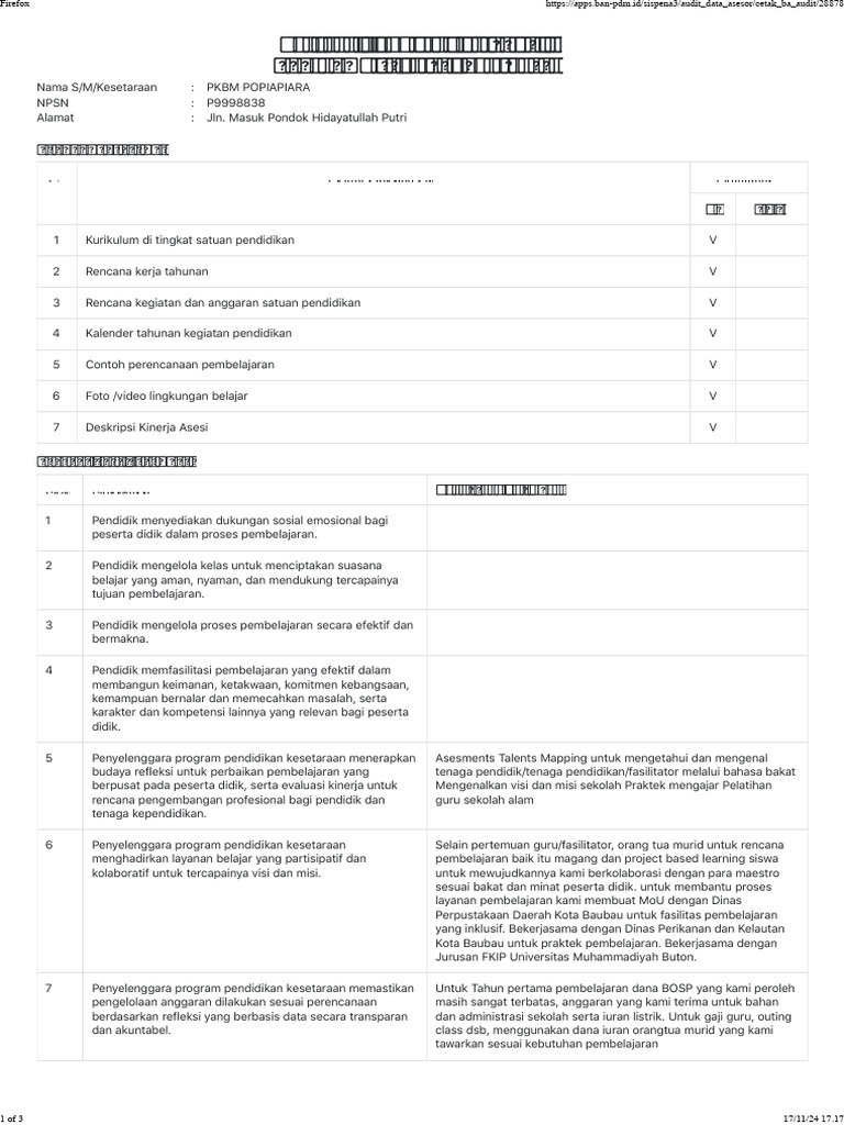 Program Pendidikan Kesetaraan PKBM POPIAPIARA | PDF