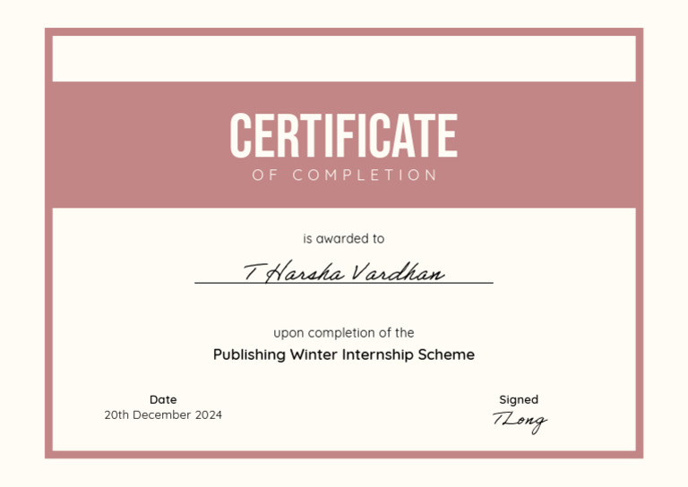 Certificate | PDF