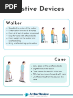 Cane Gait Patterns Explained | PDF | Chair