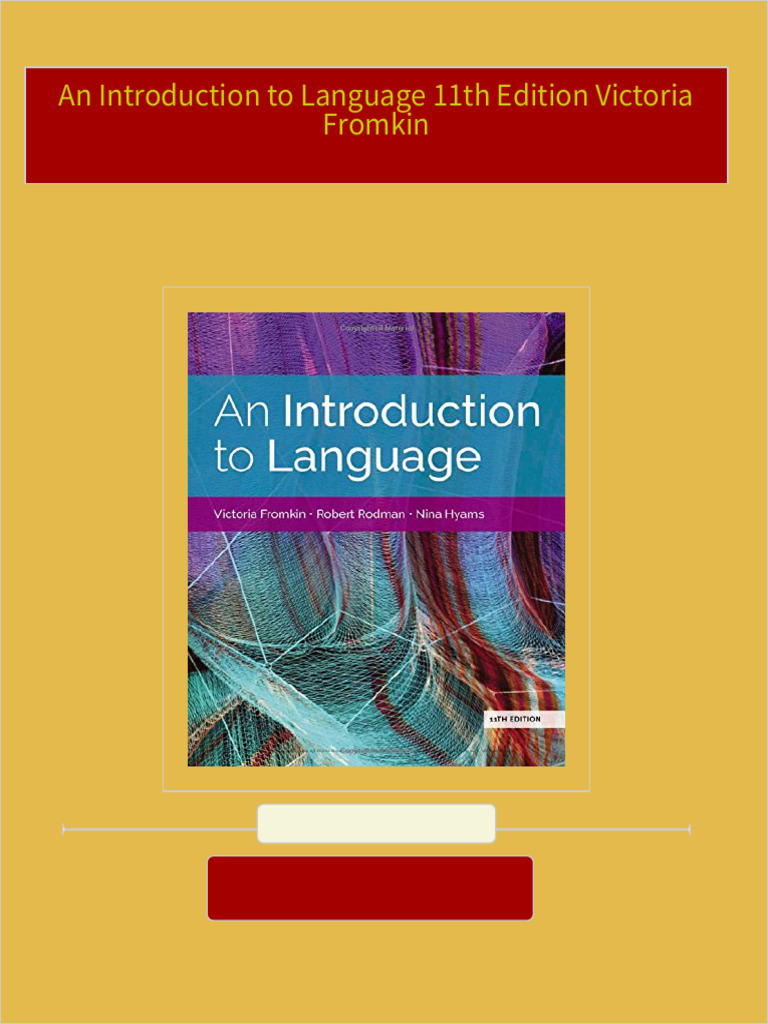 An Introduction to Language 第11版 An Introduction to Language, 11th Edition – ABA Bookstore