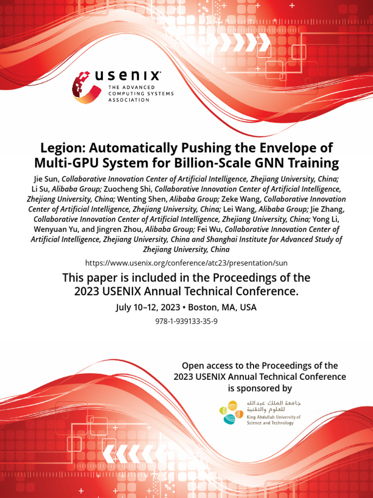 Legion - Automatically Pushing The Envelope of Multi-GPU System | PDF