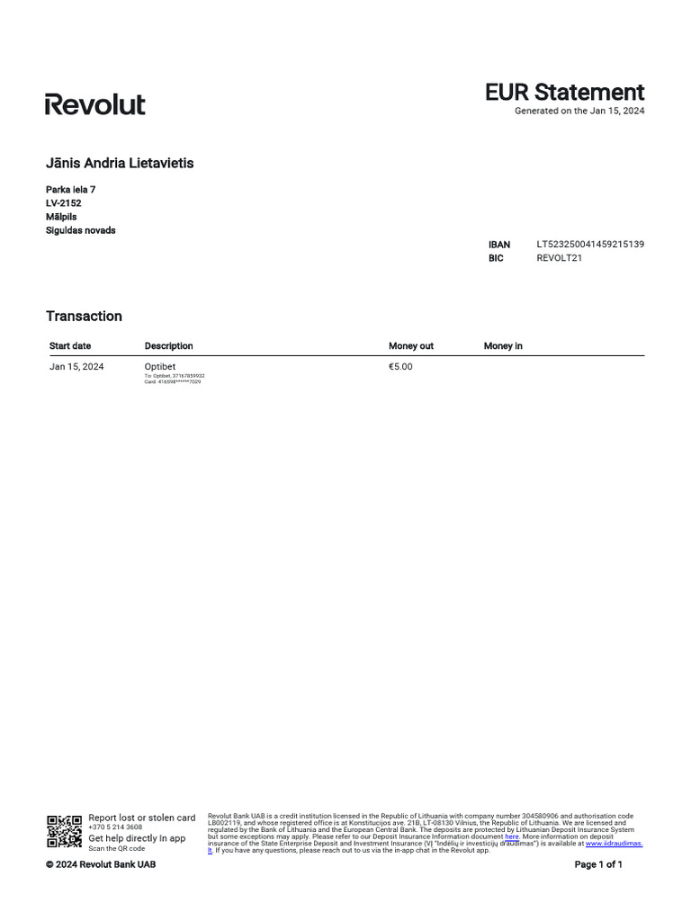 Transaction Statement 65a561ab 77d8 A927 9fdf F600da02ab6f en Ba706e | PDF