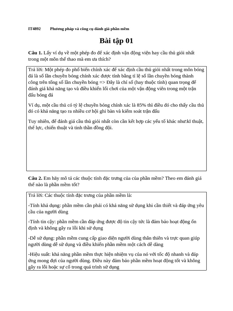 Bai Tap 01 | PDF