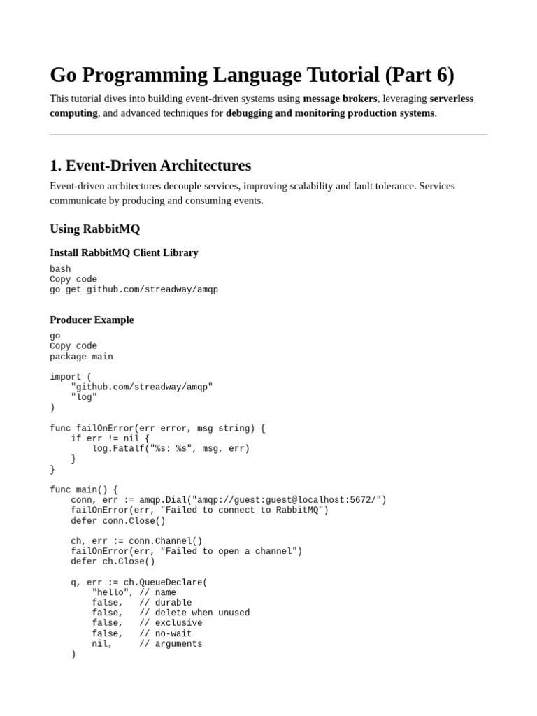 Go Programming Go Programming