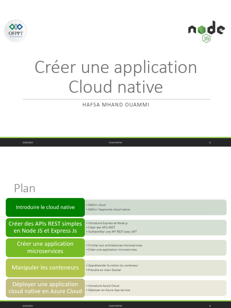 Créer une application Cloud Native | PDF | Cloud computing | Virtualisation