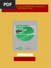 Maths in Focus: Year 11 Mathematics Extension 1 3rd Edition Grove download pdf