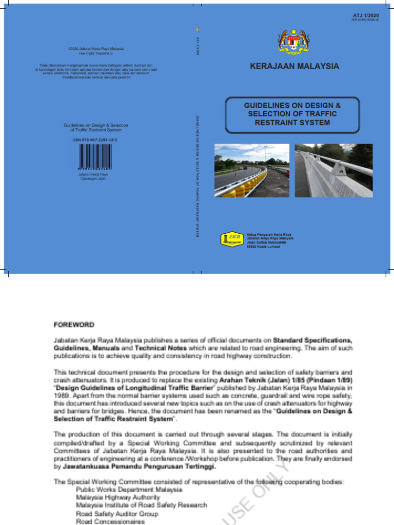 Traffic Restraint System Guidelines | PDF | Transport Infrastructure ...