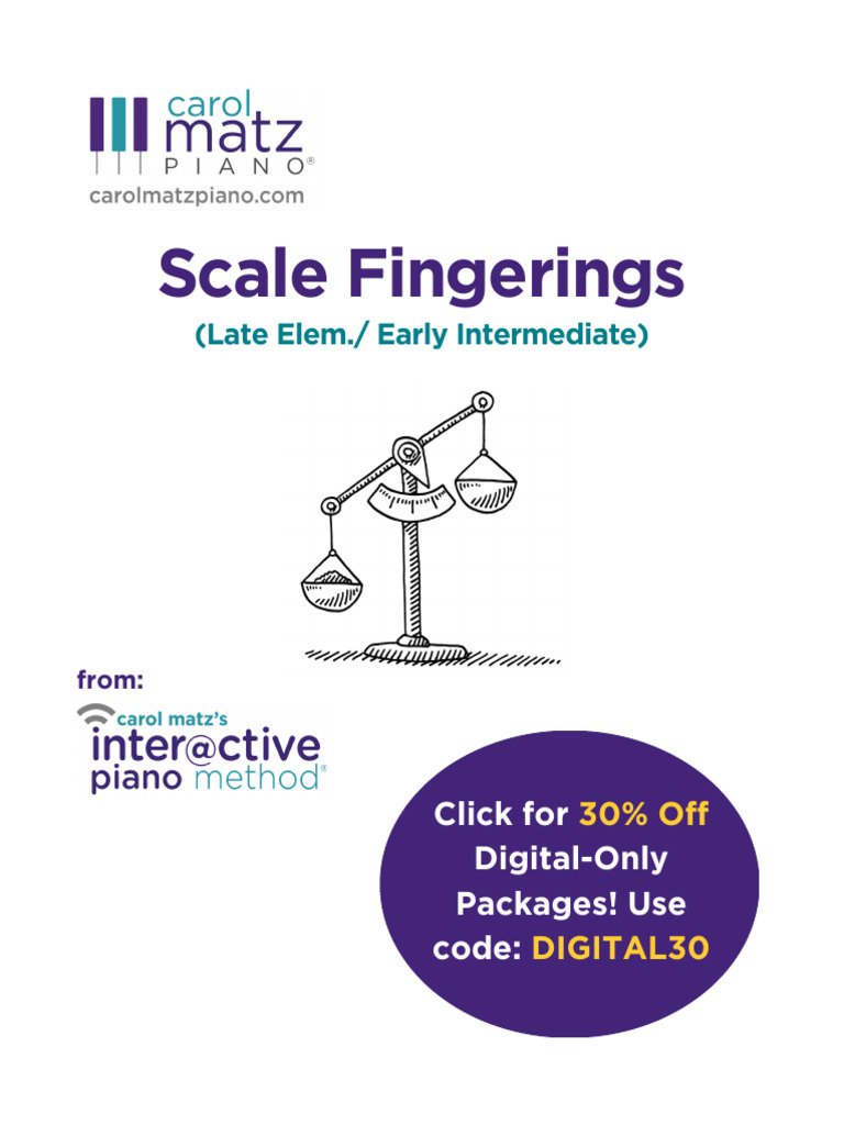 Scale Fingerings for Piano Students | PDF