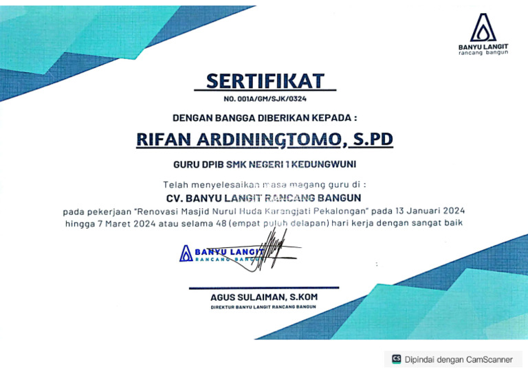 Sertifikat BLRB | PDF