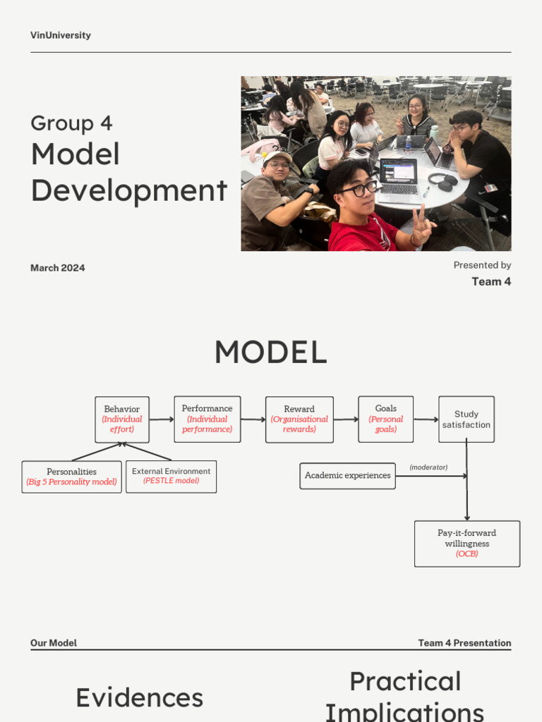 Team 4 Model Development Presentation | PDF | Psychology | Social ...