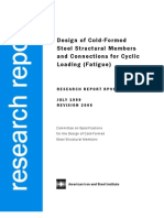AISI Report RP99-1 - Design of Cold-Formed Steel Structural Members and Connection for Cyclic Loading - Fatigue