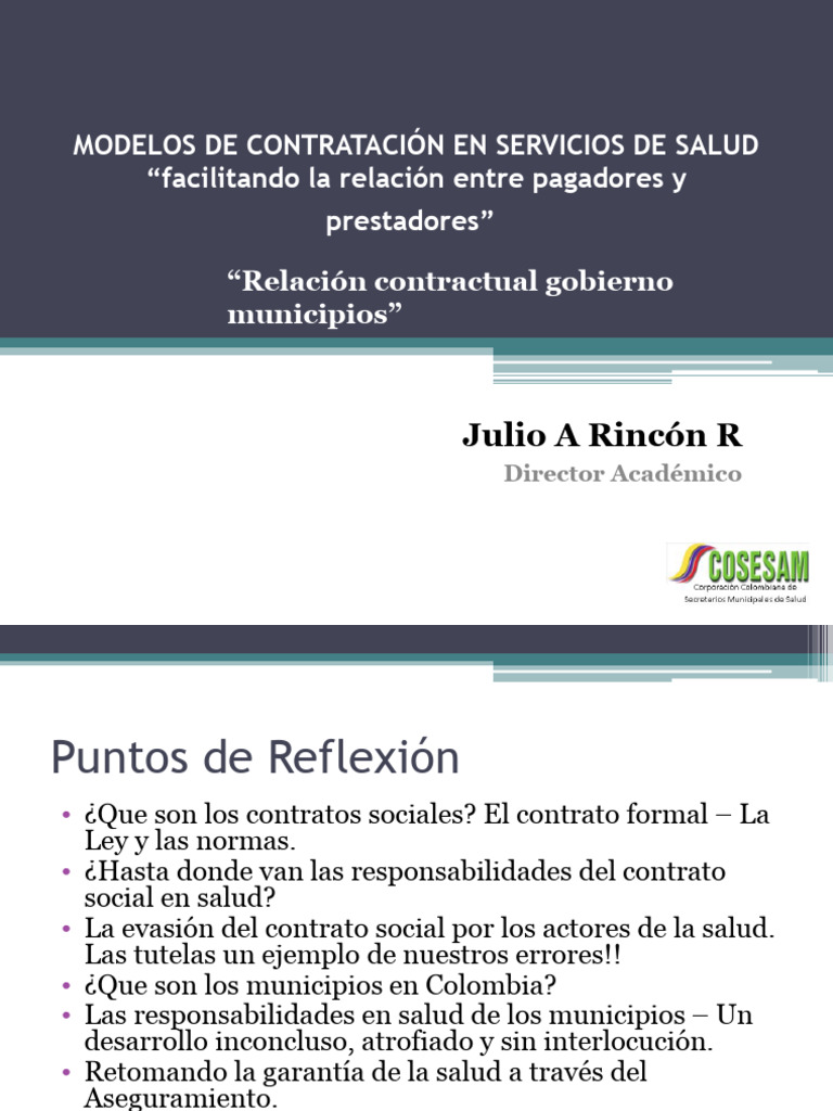 Modelos de Contratación en Salud Pública | PDF | Justicia | Crimen y ...